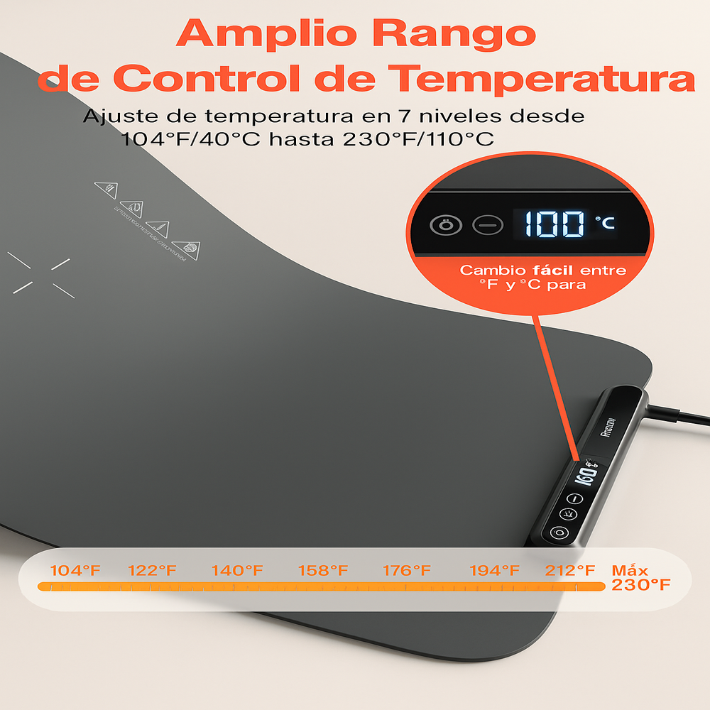 Tapete Térmico SmartHeat – Descongela y Mantén tus Platos Calientes en Minutos