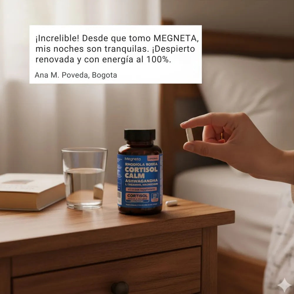 Cortisol Calm – Ashwagandha - Nivela tu CORTISOL y Calma el estres.