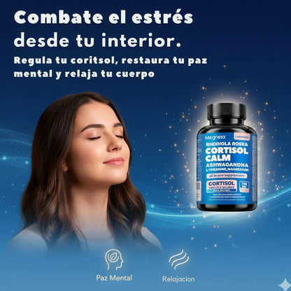 Cortisol Calm – Ashwagandha - Nivela tu CORTISOL y Calma el estres.