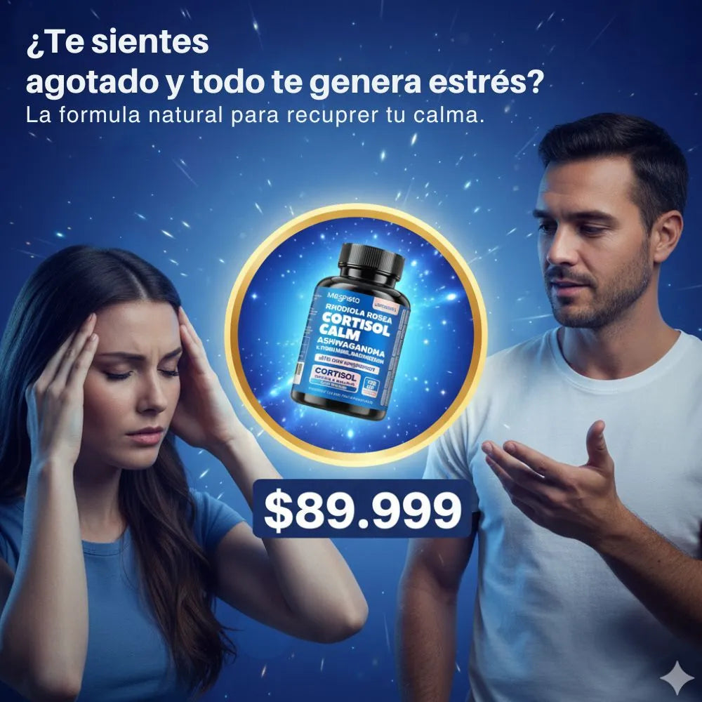 Cortisol Calm – Ashwagandha - Nivela tu CORTISOL y Calma el estres.