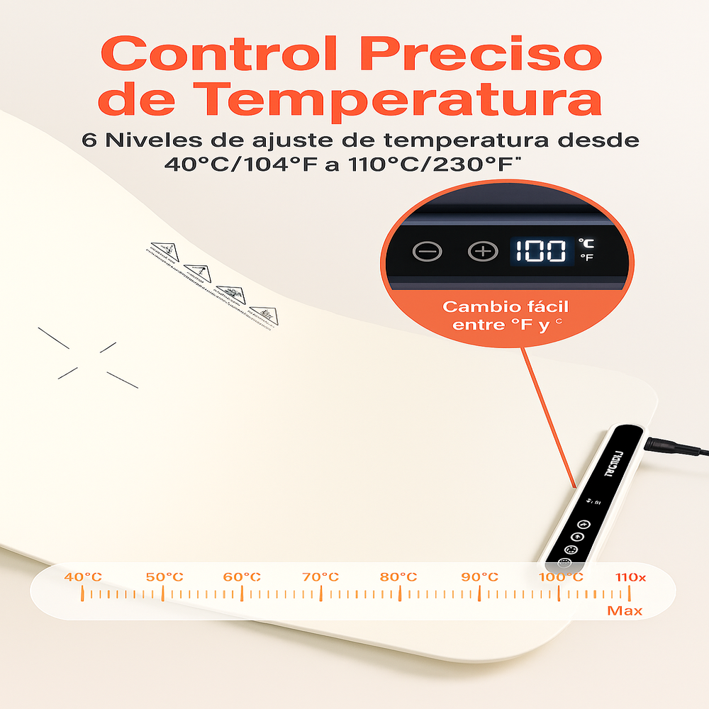 Tapete Térmico SmartHeat – Descongela y Mantén tus Platos Calientes en Minutos