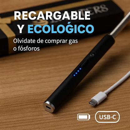 PlasmaFlex - Encendedor eléctrico 360° resistente al viento.