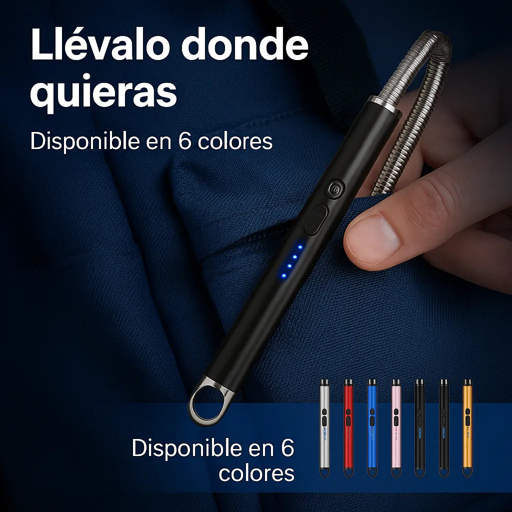 PlasmaFlex - Encendedor eléctrico 360° resistente al viento.